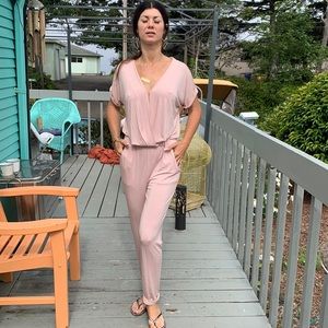 Young broken fabulous beautiful blush jumpsuit NWT. THIS is so gorgeous.